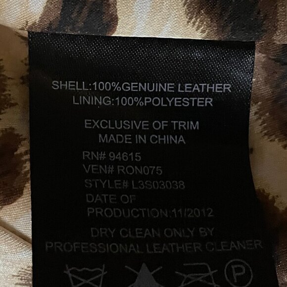 Sam Edelman leather fringe jacket Sz S - Picture 8 of 8